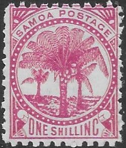 Samoa 1895 Palm Trese SG 63 Fine Mint