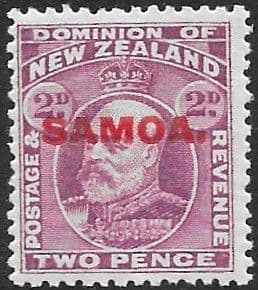 Samoa 1914 King Edward VII Overprint SG 117 Fine Mint