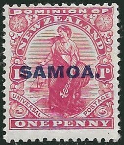 Samoa 1914 Universal Overprint SG 116 Fine Mint