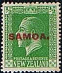 Samoa 1916 King George V Overprint SG 134 Fine int