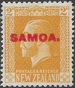 Samoa 1916 King George V Overprint SG 137 Mint