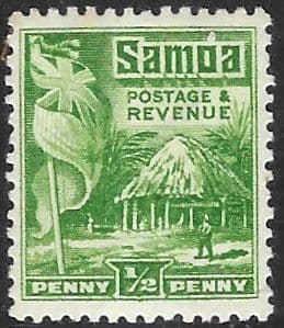 Samoa 1921 Native Hut SG 149 Fine Mint