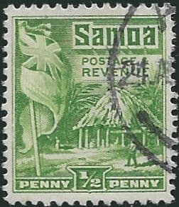 Samoa 1921 Native Hut SG 149 Fine Used