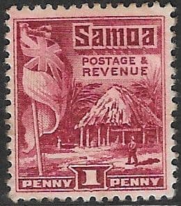 Samoa 1921 Native Hut SG 150 Fine Mint