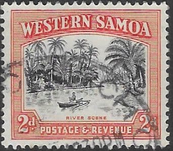 Samoa 1935 SG 182 River Scene Fine Used