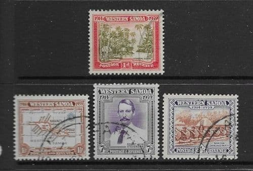 Samoa 1939 25th Anniversary of New Zealand Control Set Fine Used