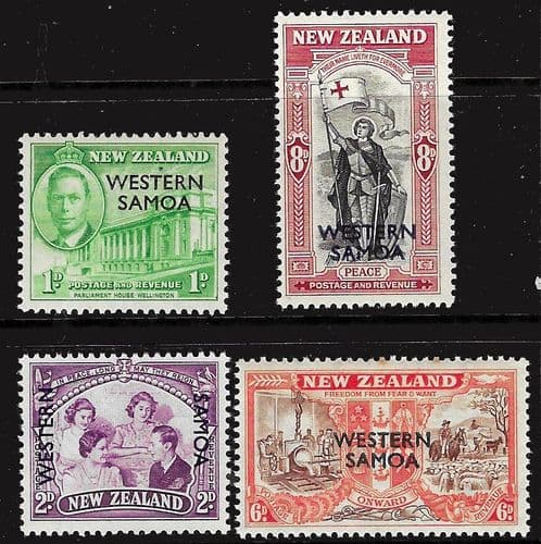Samoa 1946 King George VI Victory Set Fine Mint