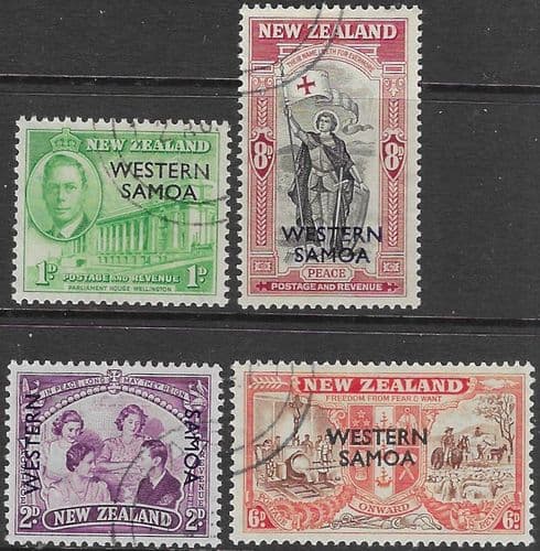 Samoa 1946 King George VI Victory Set Fine Used