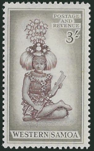 Samoa 1952 Samoan Chieftan SG 228 Fine Mint