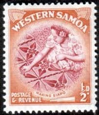 Samoa 1952 SG 219 Making Siapo Fine Mint