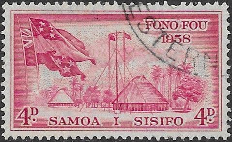 Samoa 1958 Inauguration of Samoan Parliament. Inscr 'FONO FOU 1958'  SG 236 Fine Used