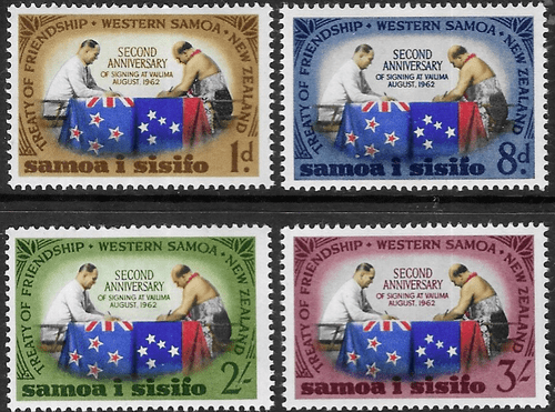 Samoa 1964 Treaty of Friendship Set Fine Mint