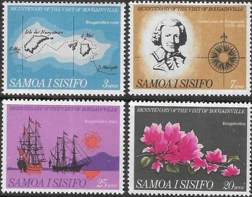Samoa 1968 Bougainville's Visit Set Fine Mint