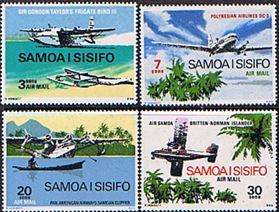 Samoa 1970 Air Aircraft Set Fine Mint