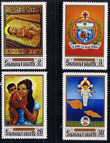 Samoa 1970 Christmas Set Fine Mint