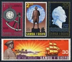 Samoa 1970 Cook's Exploration of the Pacific Set Fine Mint