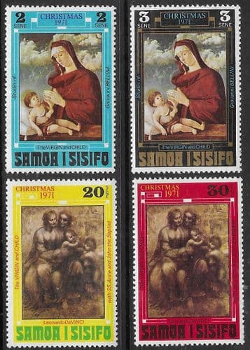 Samoa 1971 Christmas Set Fine Mint