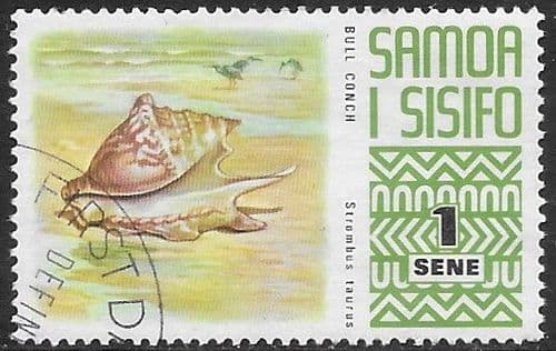 Samoa 1972 SG 390 Bull Conch Shell Fine Used