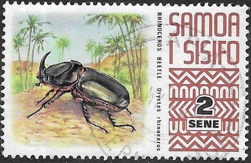 Samoa 1972 SG 391 Rhinoceros Beetle Fine Used