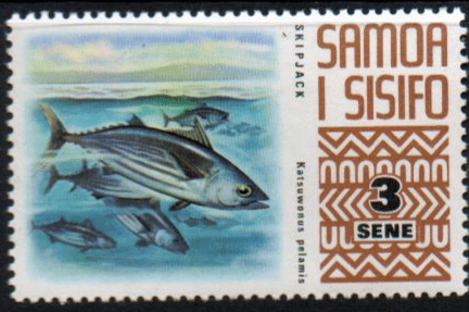 Samoa 1972 SG 392 Skipjack Tuna Fine Mint