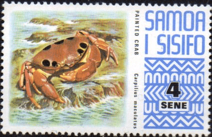 Samoa 1972 SG 393 Painted Crab Fine Mint