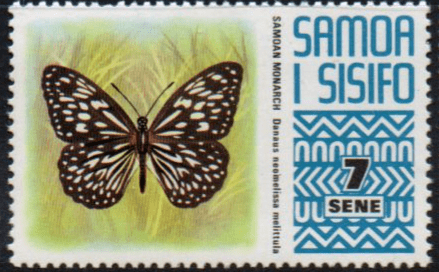 Samoa 1972 SG 395 Samoan Monach Butterfly Fine Mint