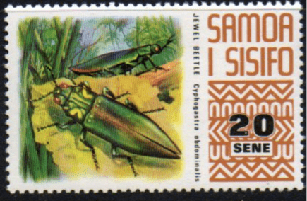 Samoa 1972 SG 397 Jewel Beetle Fine Mint