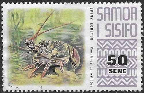 Samoa 1972 SG 398 Spiny Lobster Fine Used