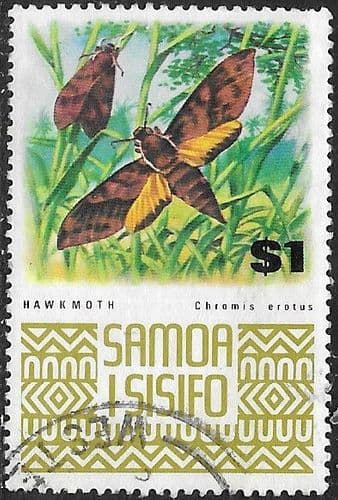 Samoa 1972 SG 399 Hawk Moth Fine Used