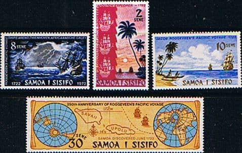 Samoa 1972 Western Samoa Jacob Roggeveen Set Fine Mint