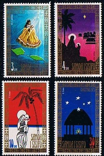 Samoa 1973 Christmas Set Fine Mint