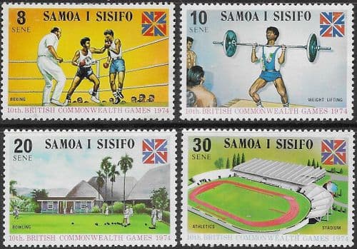 Samoa 1973 Commonwealth Games, Christchurch Set Fine Mint