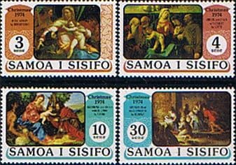 Samoa 1974 Christmas Set Fine Mint
