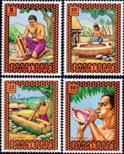 Samoa 1975 Musical Instruments Set Fine Mint