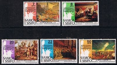 Samoa 1976 Bicentenary of American Independence Set Fine Mint