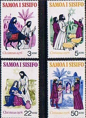 Samoa 1976 Christmas Set Fine Mint