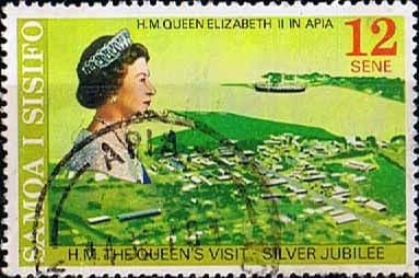 Samoa 1977 SG 479 Silver Jubilee View of Apia Fine Used