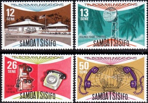 Samoa 1977 Telecommunications Project Set  Fine Mint
