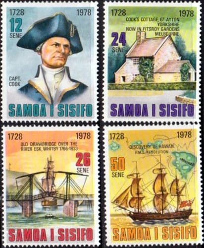 Samoa 1978 Captain Cook Set Fine Mint