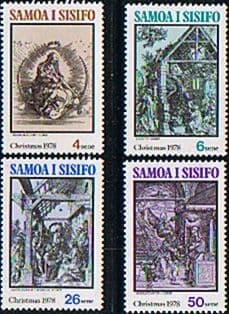 Samoa 1978 Christmas Set Fine Mint