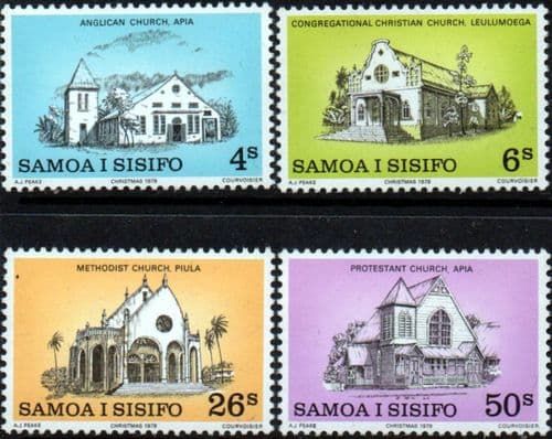 Samoa 1979 Christmas Set Fine Mint