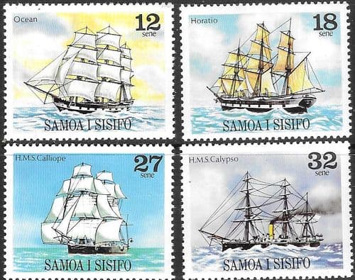 Samoa 1981 Sailing Ships (3rd series) Set Fine Mint