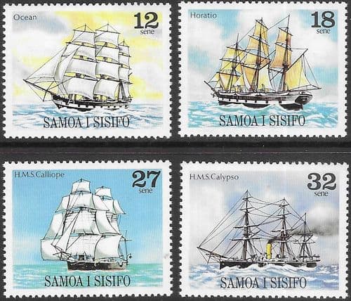 Samoa 1981 Sailing Ships (3rd series) Set Fine Mint