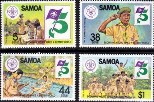 Samoa 1982 Boy Scout Movement Set Fine Mint
