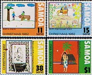 Samoa 1982 Christmas Set Fine Mint