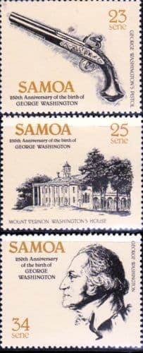 Samoa 1982 George Washington Set Fine Mint