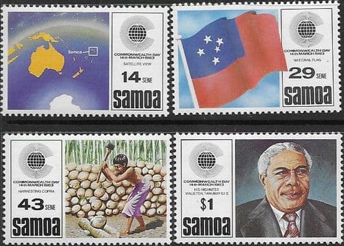 Samoa 1983 Commonwealth Day Set Fine Mint