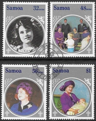 Samoa 1985 Queen Mother Life and Times Set Fine Used