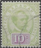 Sarawak 1888 SG 15 Sir Charles Brooke Head Fine Used