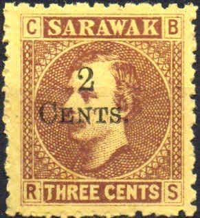 Sarawak 1889 SG 32 Sir Charles Brooke Surcharged Fine Mint